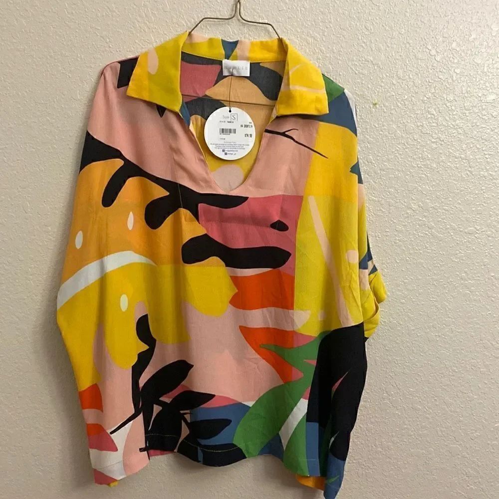 - 💛❤️INDIGO KARLIE TOP BRAND NEW WITH TAGS A BEAUTIFUL COLOR DESIGN. Size…